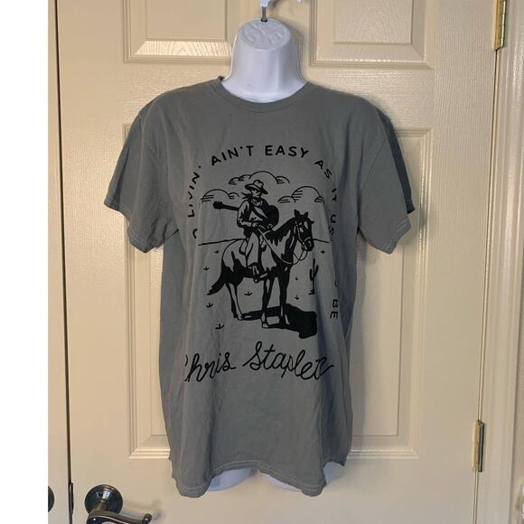 NWOT Chris Stapleton Grey Graphic Tee - Picture 2 of 3